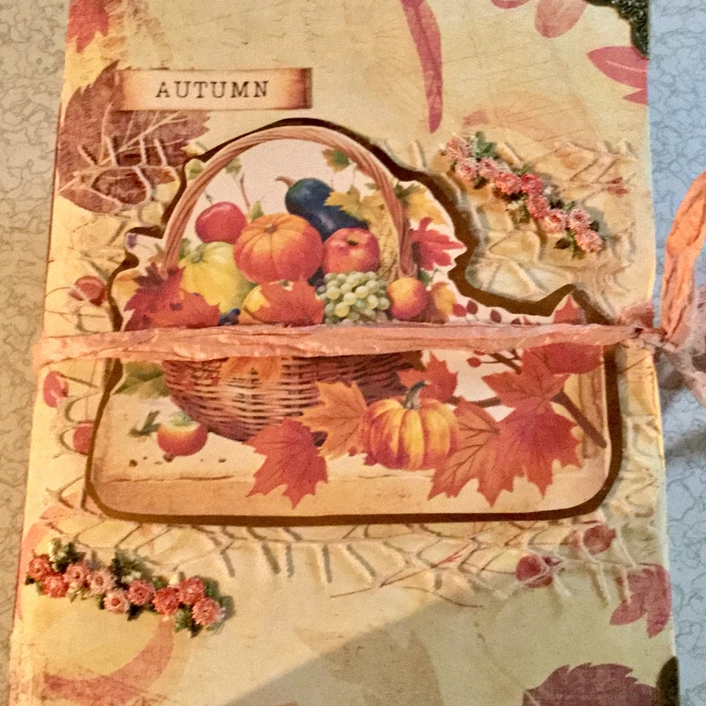 🍂Autumn Leaves 🍁 & Pumpkins Antique Journal 🎃